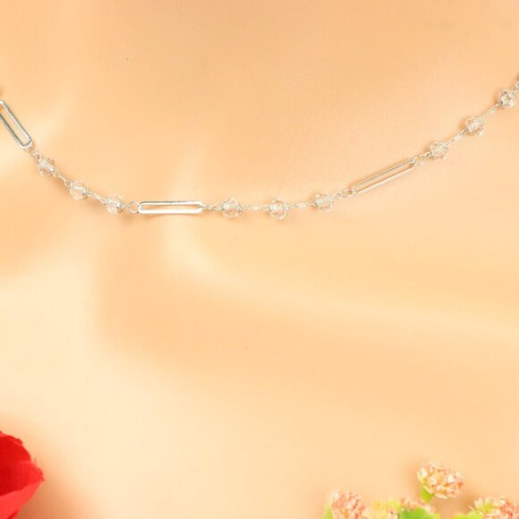 "Minimalist Necklace Chain, Elegant Jewelry for Women & Girls | MLCRC1774 - Picture 9 of 10